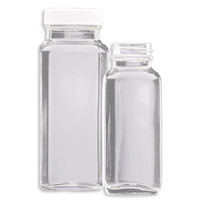 Bouteilles carrées à vis en verre Wheaton