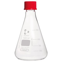 Fioles erlenmeyers Duran col à vis GL