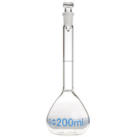 Fioles jaugées Blaubrand bouchées verre