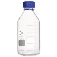 Flacons ronds ISO Duran bouchés