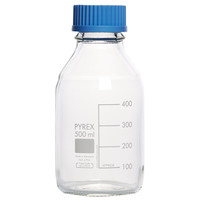 Flacons ronds ISO Pyrex bouchés