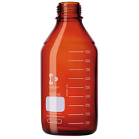 Flacons ronds ISO Duran ambrés nus