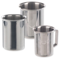 Béchers acier inox