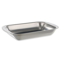 Plateaux acier inox à bord plat