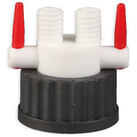 Bouchons distributeurs GL45 PPS/PTFE avec robinet
